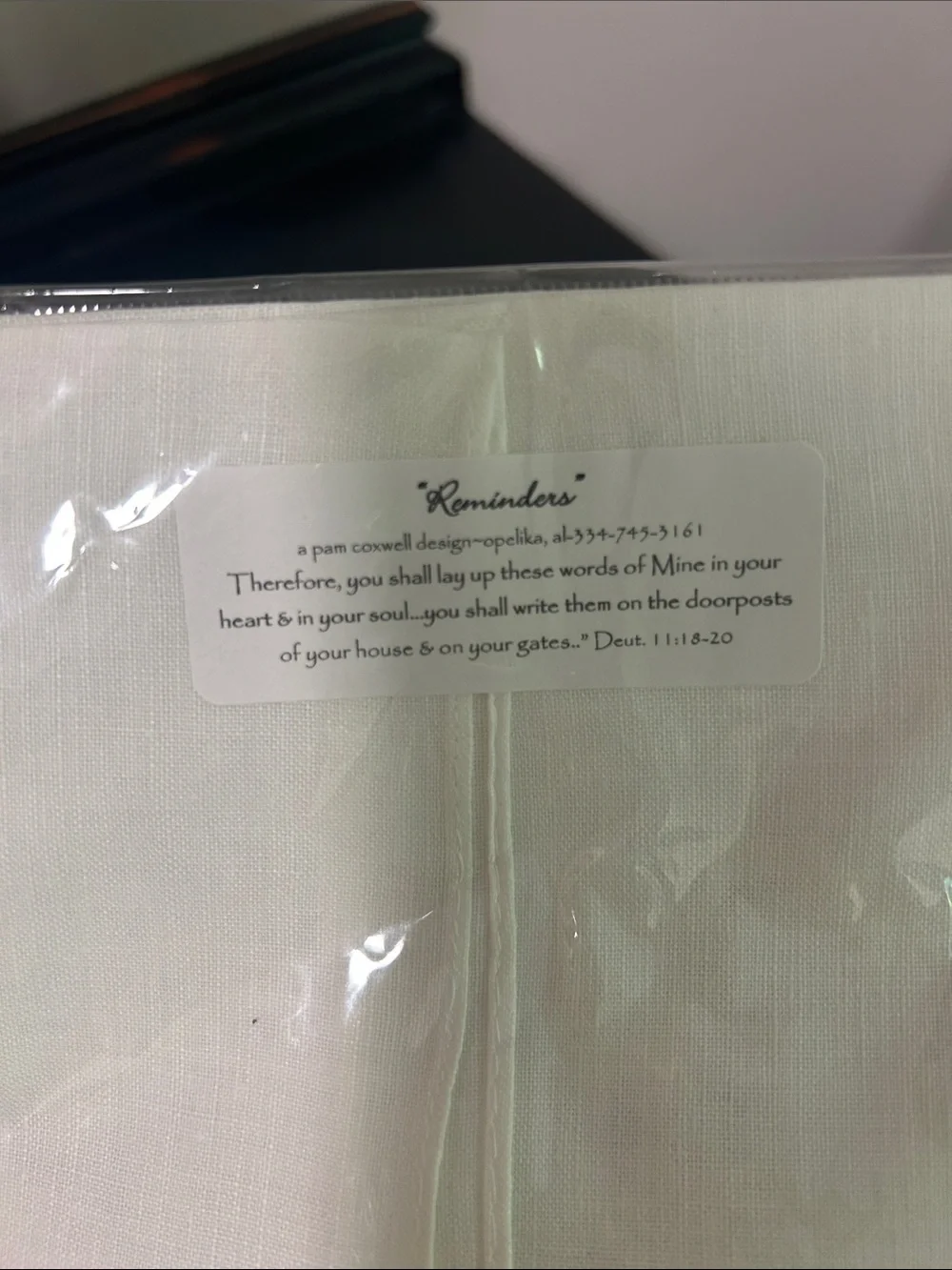 White Rooster Flour Sack Kitchen Towel - Psalms 118